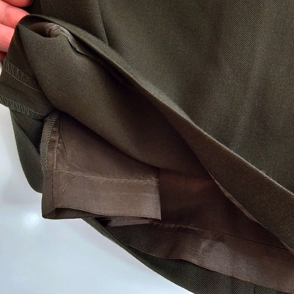 Vintage Pappagallo 100% Worsted Wool Pencil Skirt, Made in USA Green Size Large - Picture 4 of 8